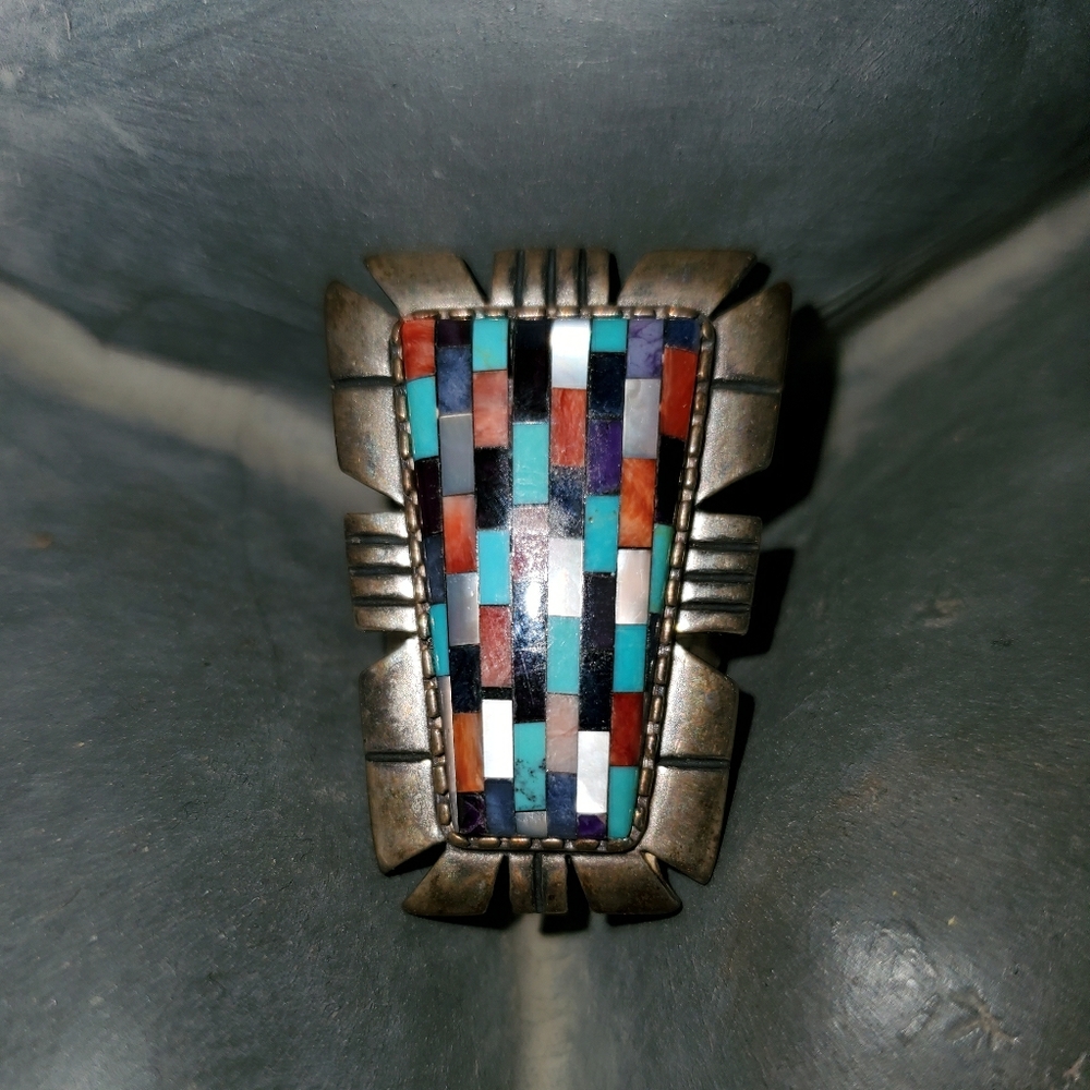 Vintage Size 8 RELIOS Inlay Ring